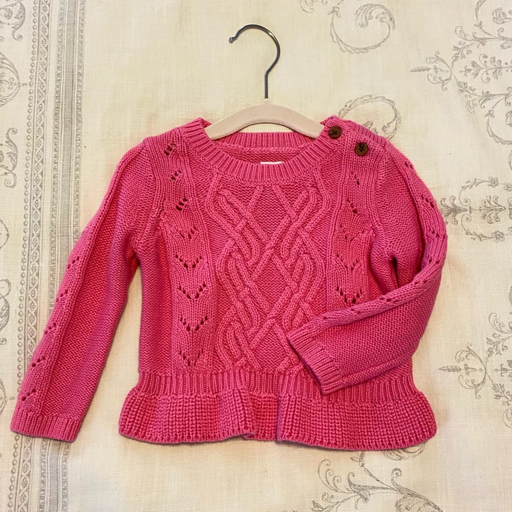 NWT Baby Gap Fuchsia Sweater